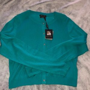 Turquoise Button Up Cardigan